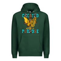 Sports Green created with a purpose Premium Hoodie - texasbilliewilder