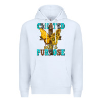 White created with a purpose Premium Hoodie - texasbilliewilder