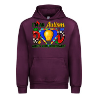 Mauve Wine im an autism dad whats your superpower Urban Hoodie - Zillion Design Studio