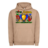 Pigment Burro im an autism dad whats your superpower Urban Hoodie - Zillion Design Studio