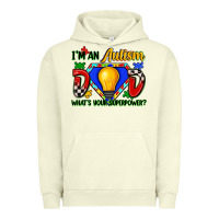 Pigment Pistachio im an autism dad whats your superpower Urban Hoodie - Zillion Design Studio