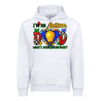 White im an autism dad whats your superpower Urban Hoodie - Zillion Design Studio
