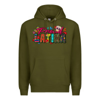 Army Green proud latina Premium Hoodie - Zillion Design Studio