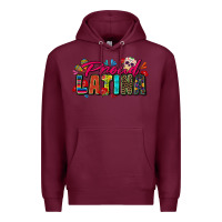 Burgundy proud latina Premium Hoodie - Zillion Design Studio