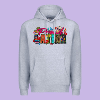 Proud Latina Premium Hoodie Designed By Zillion Design Studio