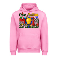 Fuchsia Pink i'm an autism mom what's your superpower Urban Hoodie - Zillion Design Studio