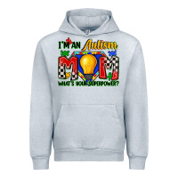 Heather Grey i'm an autism mom what's your superpower Urban Hoodie - Zillion Design Studio