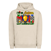 Pigment French Oak i'm an autism mom what's your superpower Urban Hoodie - Zillion Design Studio