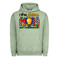 Pigment Oil Green i'm an autism mom what's your superpower Urban Hoodie - Zillion Design Studio