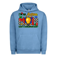 Pigment Pebble Blue i'm an autism mom what's your superpower Urban Hoodie - Zillion Design Studio