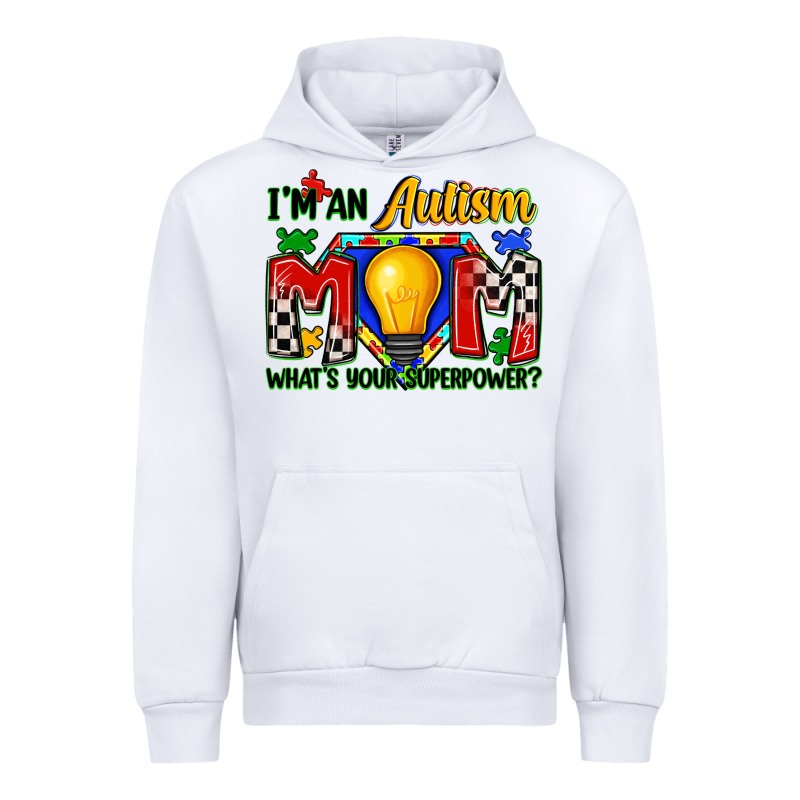 I'm An Autism Mom What's Your Superpower Urban Hoodie by Zillion Design Studio | Teevron