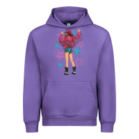 Tulip western pink with stars and cowgirl Urban Hoodie - texasbilliewilder