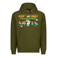 Army Green dont worry ive had both my shots Premium Hoodie - texasbilliewilder