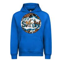 Cobalt Let It Snow Urban Hoodie - RanaPortraitStore