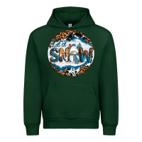 Forest Green Let It Snow Urban Hoodie - RanaPortraitStore