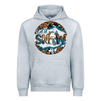 Heather Grey Let It Snow Urban Hoodie - RanaPortraitStore