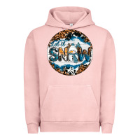 Pigment Salmon Let It Snow Urban Hoodie - RanaPortraitStore