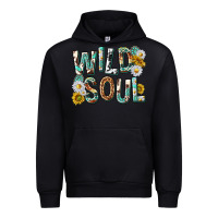 Black western wild soul with sunflowers Urban Hoodie - texasbilliewilder