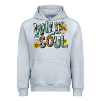 Heather Grey western wild soul with sunflowers Urban Hoodie - texasbilliewilder