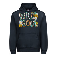 Navy western wild soul with sunflowers Urban Hoodie - texasbilliewilder