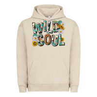 Pigment French Oak western wild soul with sunflowers Urban Hoodie - texasbilliewilder