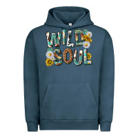 Pigment Midnight Navy western wild soul with sunflowers Urban Hoodie - texasbilliewilder