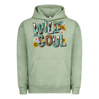 Pigment Oil Green western wild soul with sunflowers Urban Hoodie - texasbilliewilder