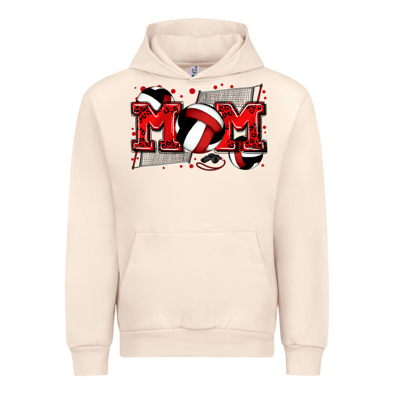 Mom Volleyball Urban Hoodie by Zillion Design Studio | Teevron