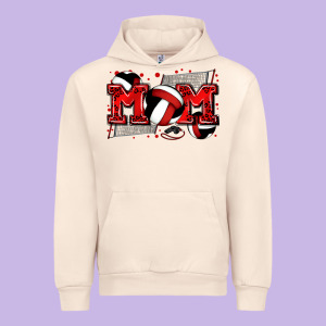 Mom Volleyball Urban Hoodie Designed By Zillion Design Studio