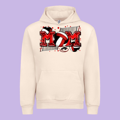 Mom Volleyball Urban Hoodie Designed By Zillion Design Studio