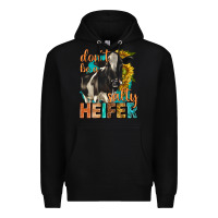 Black dont be a salty heifer with sunflowers Premium Hoodie - texasbilliewilder