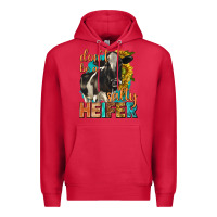 Cardinal dont be a salty heifer with sunflowers Premium Hoodie - texasbilliewilder