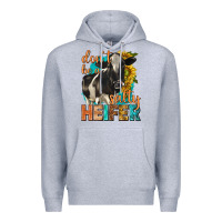 Heather Grey dont be a salty heifer with sunflowers Premium Hoodie - texasbilliewilder