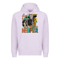 Lilac dont be a salty heifer with sunflowers Premium Hoodie - texasbilliewilder