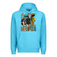 Ocean Blue dont be a salty heifer with sunflowers Premium Hoodie - texasbilliewilder