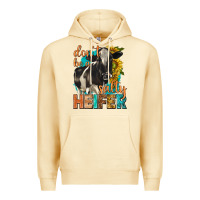 Pina Colada dont be a salty heifer with sunflowers Premium Hoodie - texasbilliewilder