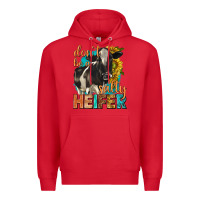 Red dont be a salty heifer with sunflowers Premium Hoodie - texasbilliewilder