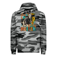 Slate Camo dont be a salty heifer with sunflowers Premium Hoodie - texasbilliewilder