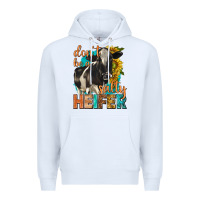 White dont be a salty heifer with sunflowers Premium Hoodie - texasbilliewilder