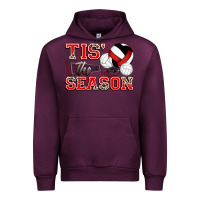 Mauve Wine tis' the season volleyball Urban Hoodie - Zillion Design Studio
