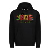 Black JUNE TEENTH Premium Hoodie - Zillion Design Studio