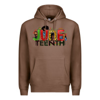 Chestnut JUNE TEENTH Premium Hoodie - Zillion Design Studio