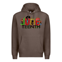 Coffee JUNE TEENTH Premium Hoodie - Zillion Design Studio