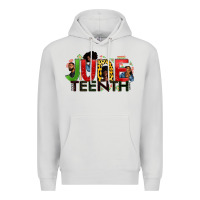 Dove Grey JUNE TEENTH Premium Hoodie - Zillion Design Studio