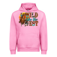Fuchsia Pink wild like west Urban Hoodie - texasbilliewilder