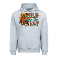 Heather Grey wild like west Urban Hoodie - texasbilliewilder