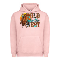 Pigment Salmon wild like west Urban Hoodie - texasbilliewilder