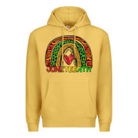 Antique Gold juneteenth rainbow Premium Hoodie - Zillion Design Studio