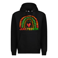 Black juneteenth rainbow Premium Hoodie - Zillion Design Studio