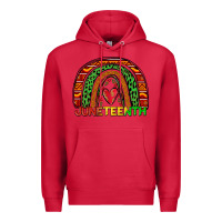 Cardinal juneteenth rainbow Premium Hoodie - Zillion Design Studio